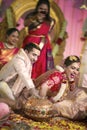 Indian wedding happy moments bride