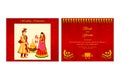 Indian wedding invitation card Royalty Free Stock Photo