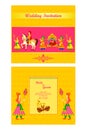 Indian wedding invitation card Royalty Free Stock Photo