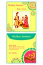 Indian wedding invitation card Royalty Free Stock Photo