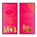 Indian wedding invitation card Royalty Free Stock Photo