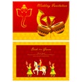 Indian wedding invitation card Royalty Free Stock Photo