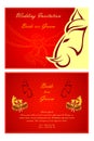 Indian wedding invitation card Royalty Free Stock Photo