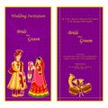 Indian wedding invitation card Royalty Free Stock Photo