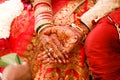 Indian wedding photography ,groom and bride hands