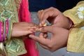 Indian Wedding Ring ceremony for cuple