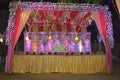 Indian wedding stage decoration Royalty Free Stock Photo