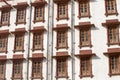 Indian windows on the facade in Rajasthan, India Royalty Free Stock Photo
