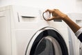 Indian woman doing a laundry Royalty Free Stock Photo