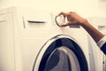 Indian woman doing a laundry Royalty Free Stock Photo