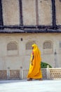 Indian Woman of the fourth Caste Shudras in traditional Sari