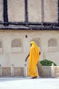 Indian Woman of the fourth Caste Shudras in traditional Sari