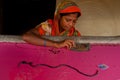 Indian Woman weaving