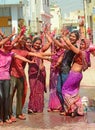 Indian Women Celebrate Holi Festival In Rajasthan