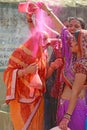 Indian Women Celebrate Holi Festival In Rajasthan