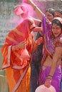 Indian Women Celebrate Holi Festival In Rajasthan