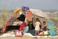 Indian women and children in Pushkar Camel Mela.. India Royalty Free Stock Photo