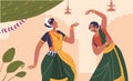 Indian Women Dances Showcase Grace, Storytelling And Cultural Diversity. Expressive Hand Gestures, Intricate Footwork Royalty Free Stock Photo