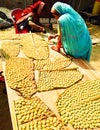 Indian village women making recipes