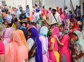 Indian women praying at Golden Temple Royalty Free Stock Photo