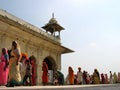 Indian women in Red Fort