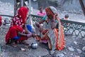 Indian Women Talking in Rishikesh