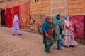 Indian women walking in Jaisalmer fort, India