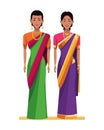 Indian women avatar cartoon character