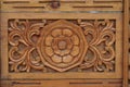 Indian wood ornament of door fragment