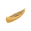 Indian Wooden Canoe Type Of Boat Icon Royalty Free Stock Photo