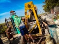 Indian Workers at Construction site