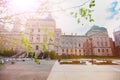 Indiana Capitol building in spring, Indianapolis Royalty Free Stock Photo