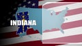 Indiana Countered Flag and Information Panel