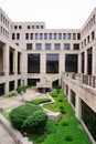 Indiana government center: garden Royalty Free Stock Photo