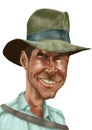 Indiana Jones caricature