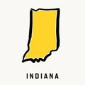 Indiana map outline