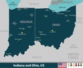 Indiana and Ohio, United States