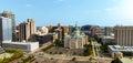 Indiana State Capitol in Indianapolis - aerial view - INDIANAPOLIS, USA - JUNE 08, 2023 Royalty Free Stock Photo