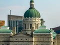 Indiana State Capitol in Indianapolis - aerial view - INDIANAPOLIS, USA - JUNE 08, 2023 Royalty Free Stock Photo