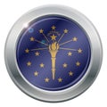 Indiana State Flag Silver Icon
