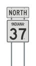 Indiana State Highway road sign