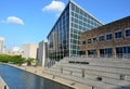 Indiana State Museum from Canal Walk Royalty Free Stock Photo