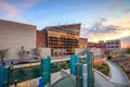 Indiana State Museum at sunset Royalty Free Stock Photo