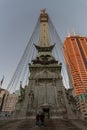 Indiana State Soldiers and Sailors Monument at dusk, Indianapolis Royalty Free Stock Photo