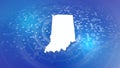 Indiana State (USA) 3D Map Background