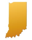 Indiana (USA) map