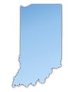 Indiana(USA) map