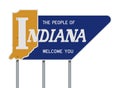Indiana Welcome You road sign