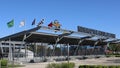 Indianapolis Motor Speedway Gate One entrance. IMS is the home of the Indy 500 and Brickyard NASCAR races. 15 Second clip