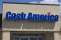 Cash America pawn shop. Cash America operates pawnbroker and payday loan services. Royalty Free Stock Photo